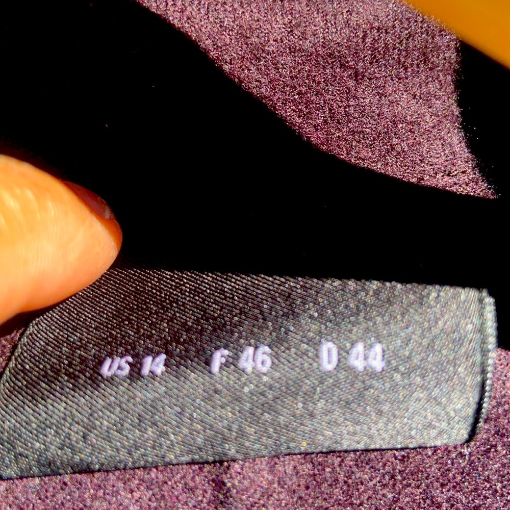 VINTAGE Womens AKRIS Brown Blazer with Leather Trim✨✨✨ - Picture 8 of 8